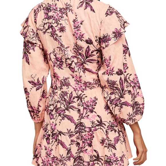 HPπFree People Sunbaked Swing Dress in Peach Combo sz xs NWT - Picture 3 of 6